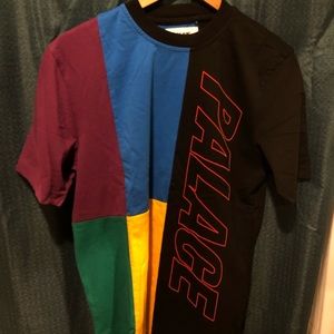 Palace multi color t-shirt, size M, basically new